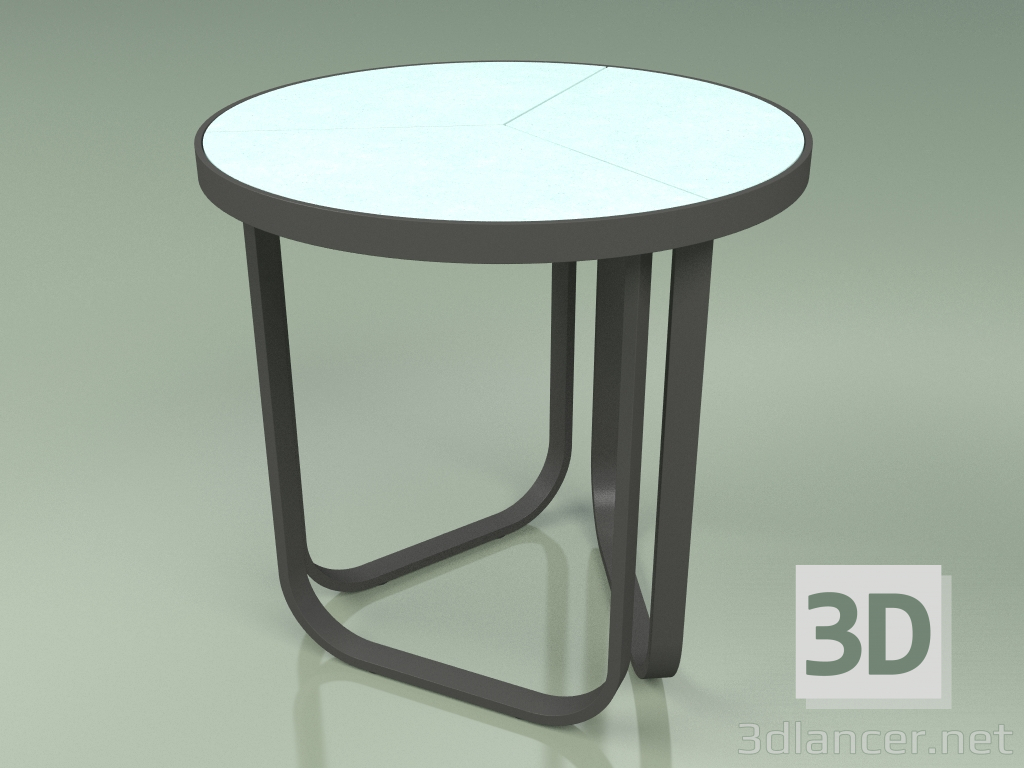3d model Side table 008 (Metal Smoke, Glazed Gres Water) - preview