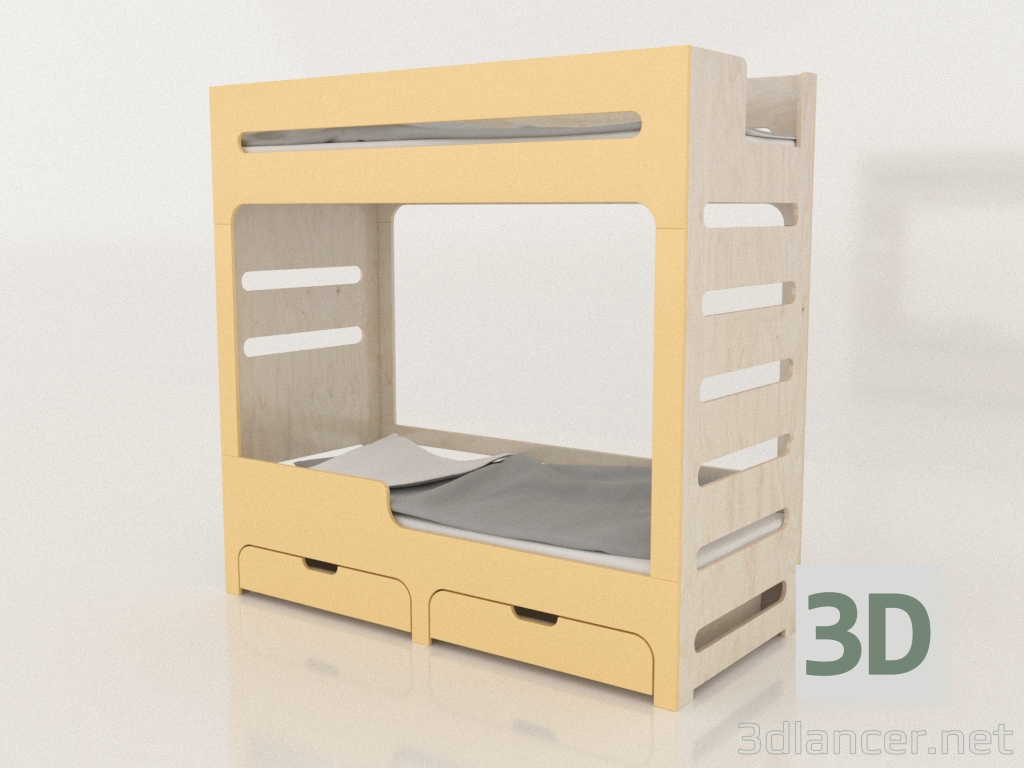 modèle 3D Lit superposé MODE HL (USDHL1) - preview
