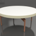 modèle 3D Table basse ronde Ø90x36 (Or, DEKTON Zenith) - preview