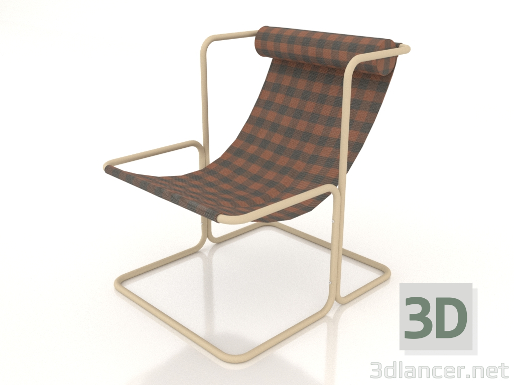 modèle 3D Chaise longue - preview