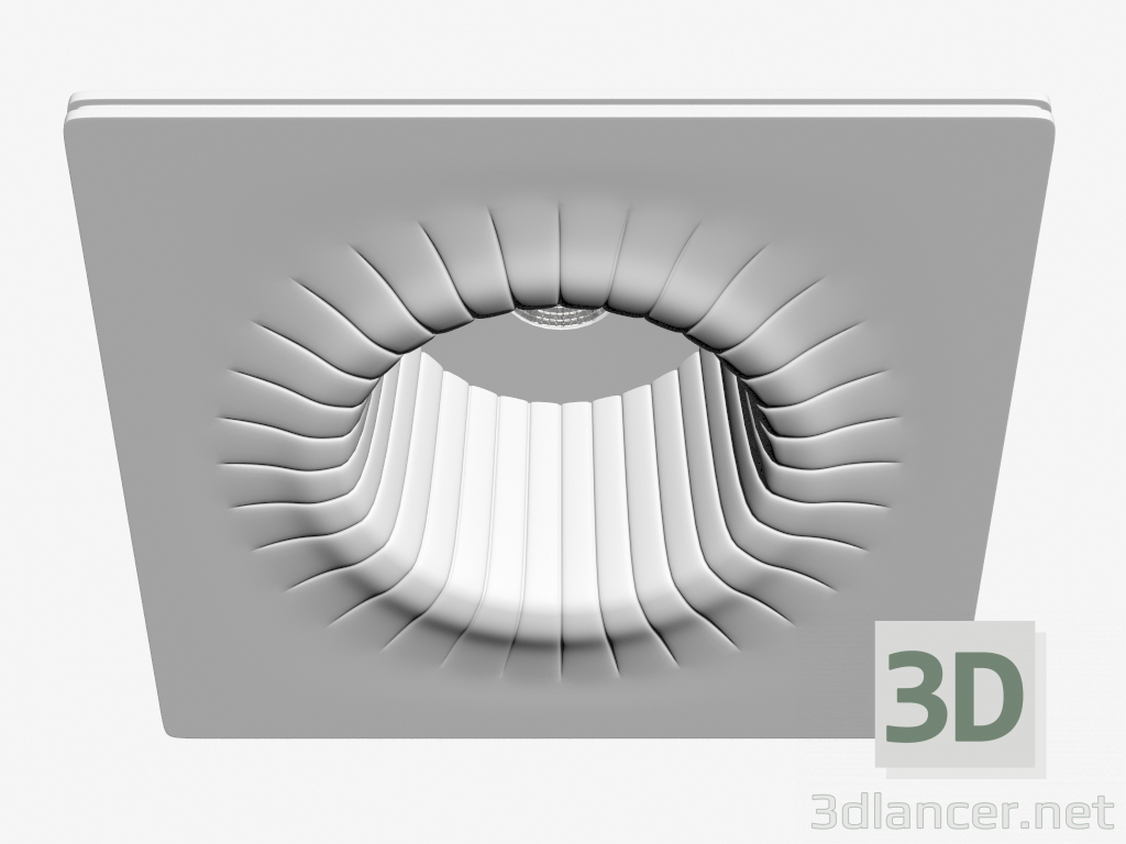 3D modeli Gömme LED armatür alçı (DL239G1) - önizleme