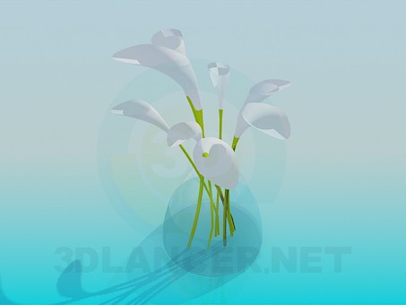 3D Modell Blumenstrauß - Vorschau