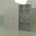 3D Modell Kleiderschrank 5 Türen GL 150 C (grau) - Vorschau