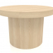 3 डी मॉडल कॉफी टेबल जेटी 021 (डी = 600x400, लकड़ी सफेद) - पूर्वावलोकन