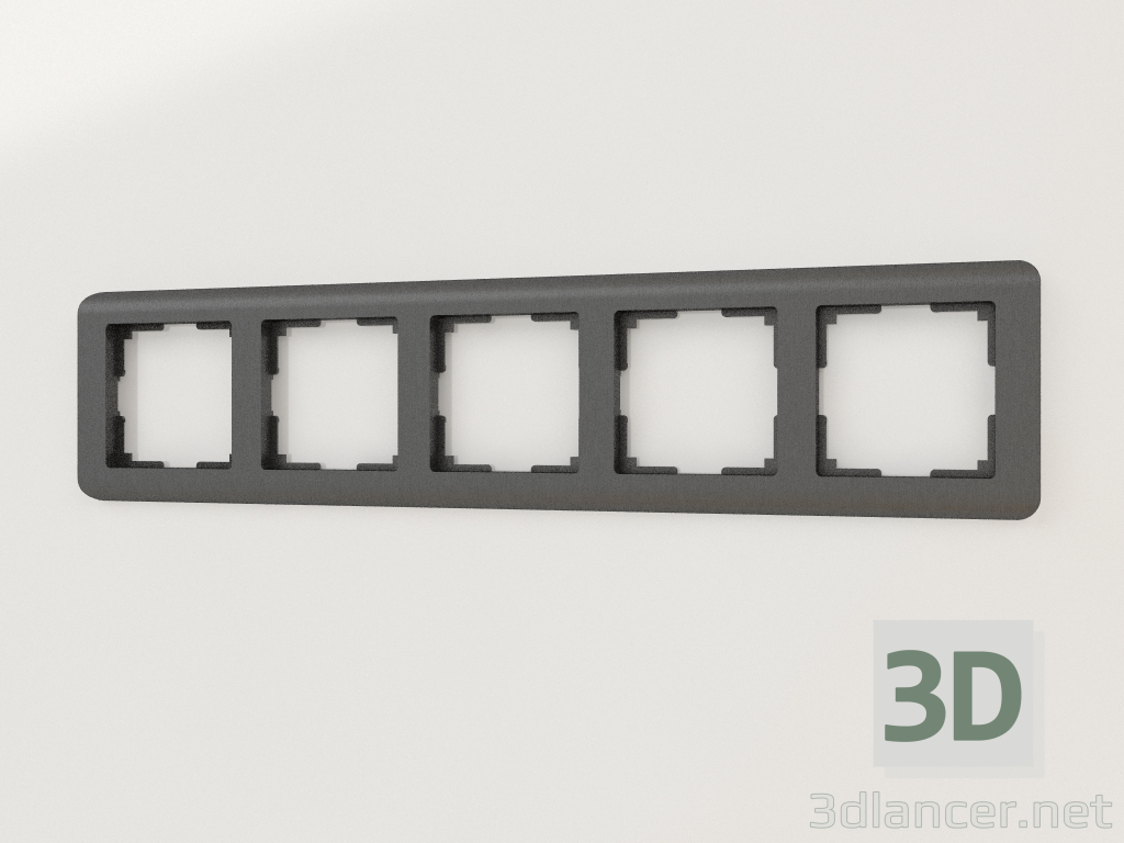 modèle 3D Cadre pour 5 poteaux Stream (graphite) - preview