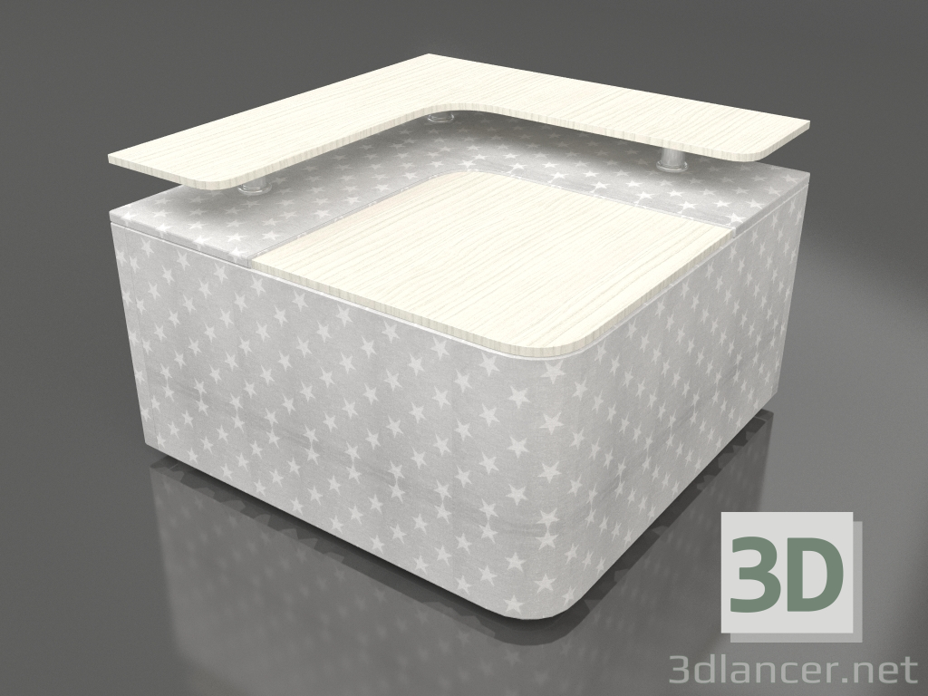 3d model Módulo de sofá (mesa) Jacqueline (gris) - vista previa