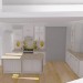 3d model Daisy kitchen with island - preview