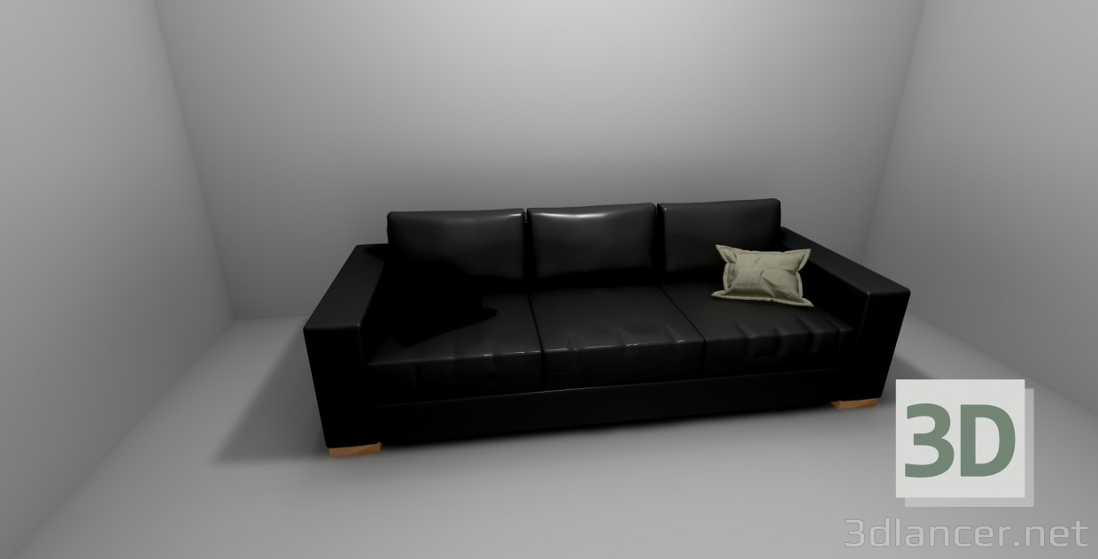 3D Modell Kostenloses Sofa - Vorschau