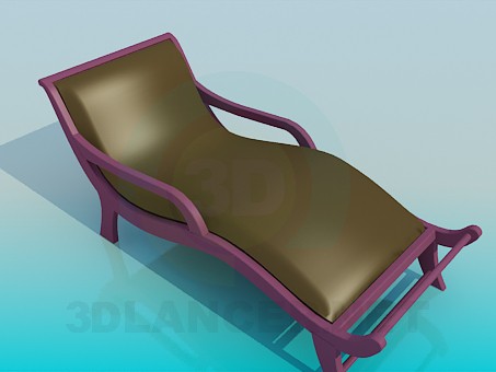 3D modeli Sehpa-yatak - önizleme
