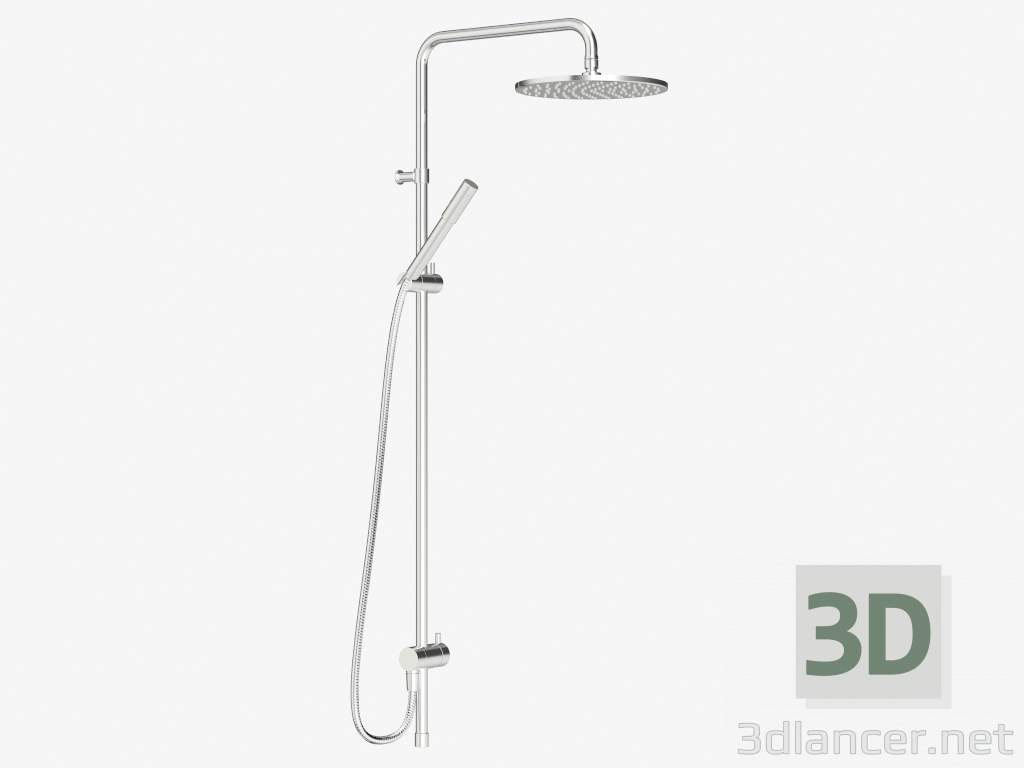 3D modeli Inxx Duş Sistemi S5 Duş Seti (Krom) - önizleme