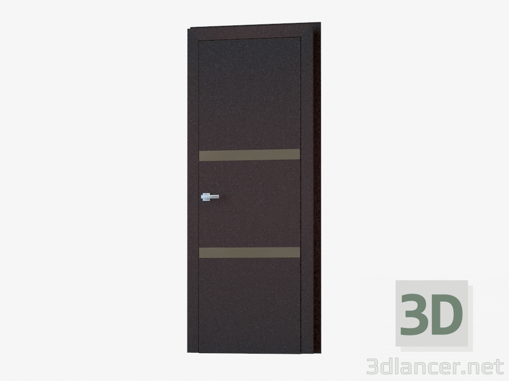 Modelo 3d Porta Interroom (06.30 bronza prata) - preview