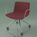 3d model Chair 2061 (4 castors, with armrests, LU1, with fabric upholstery) - preview