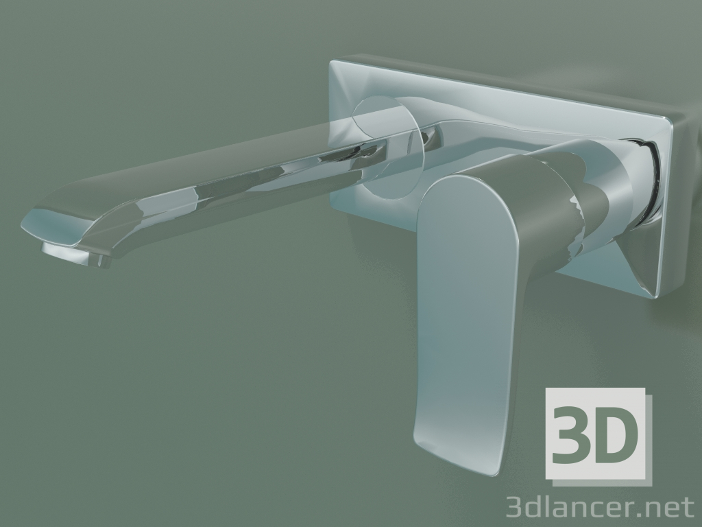 3D modeli Tek kollu lavabo bataryası gaga 165 mm (31085000) - önizleme