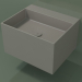 3D modeli Duvara monte lavabo (02UN32302, Clay C37, L 60, P 50, H 36 cm) - önizleme