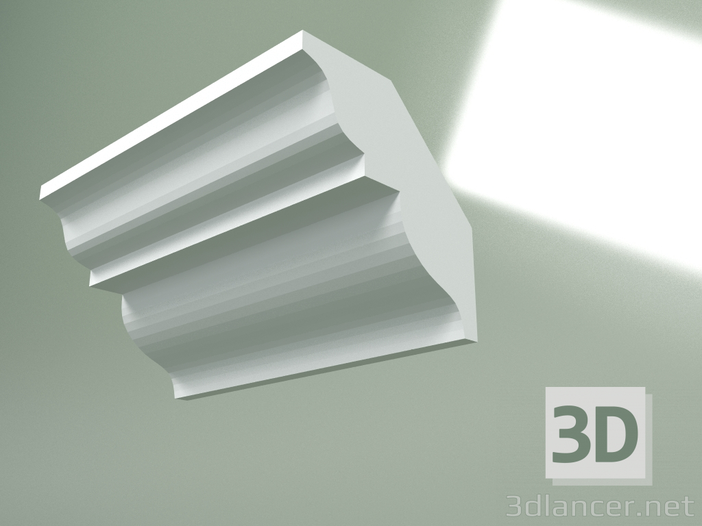 3d model Plaster cornice (ceiling plinth) KT300 - preview
