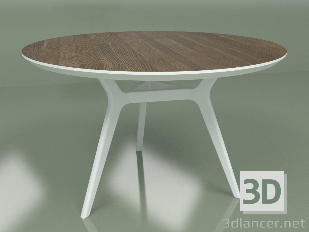 modello 3D Tavolo da pranzo Glat Noce (bianco, 1200) - anteprima