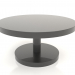 3 डी मॉडल कॉफी टेबल जेटी 022 (डी = 800x400, काला प्लास्टिक रंग) - पूर्वावलोकन