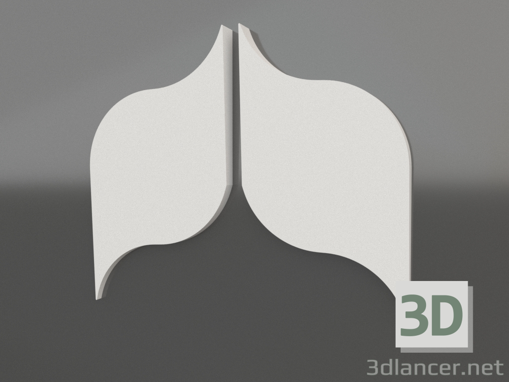 modèle 3D Déposer le panneau 3d - preview