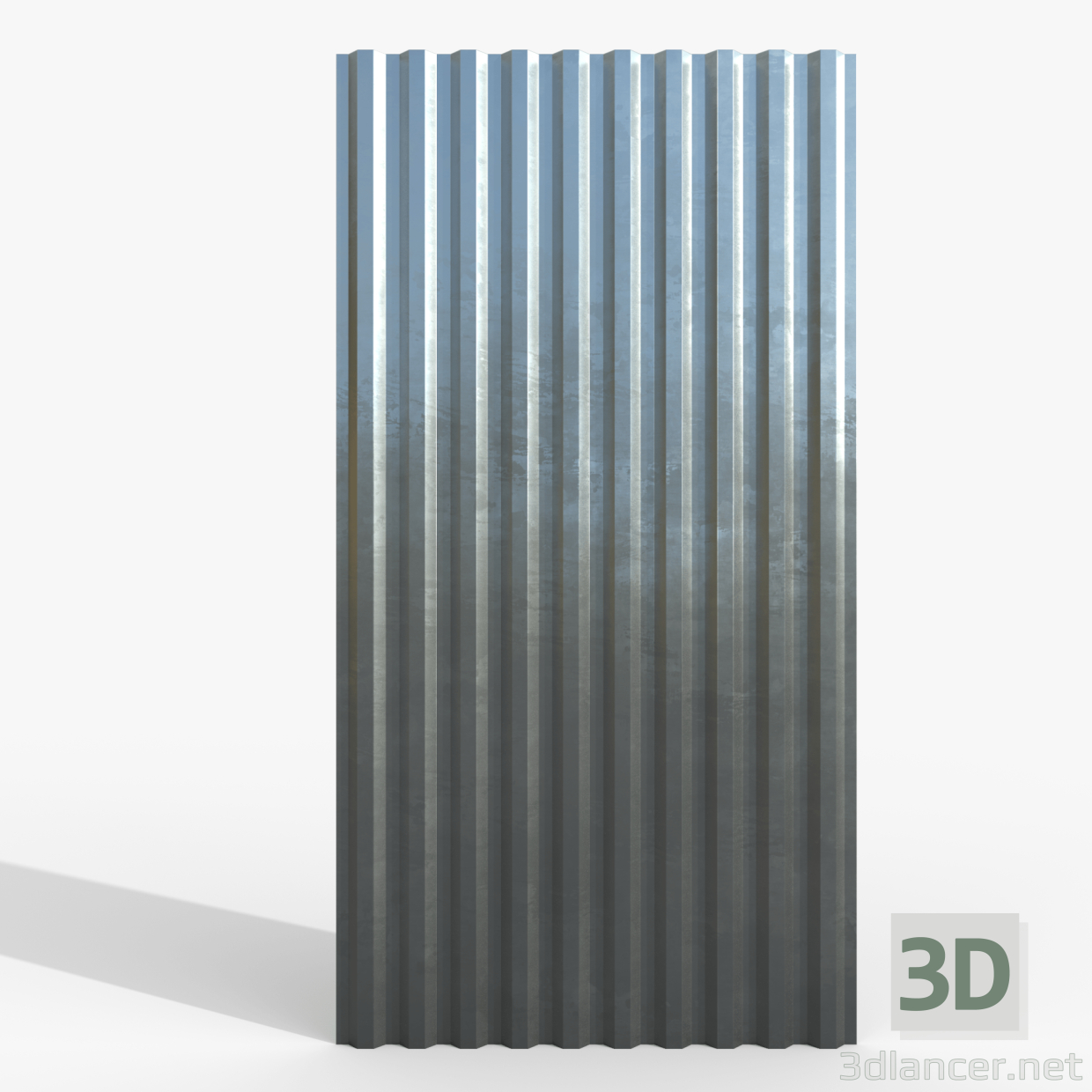 3d Profiled sheet metal model buy - render