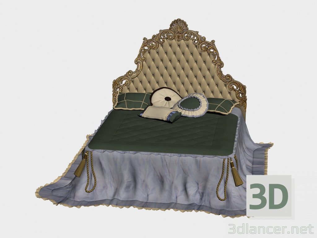3d модель Кровать Notte 2 – превью