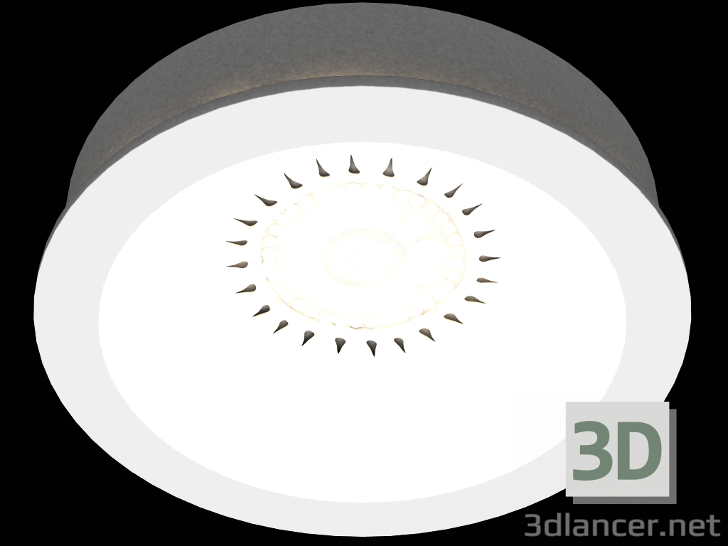 3 डी मॉडल Recessed एलईडी प्रकाश उपकरण जिप्सम (DL240G) - पूर्वावलोकन