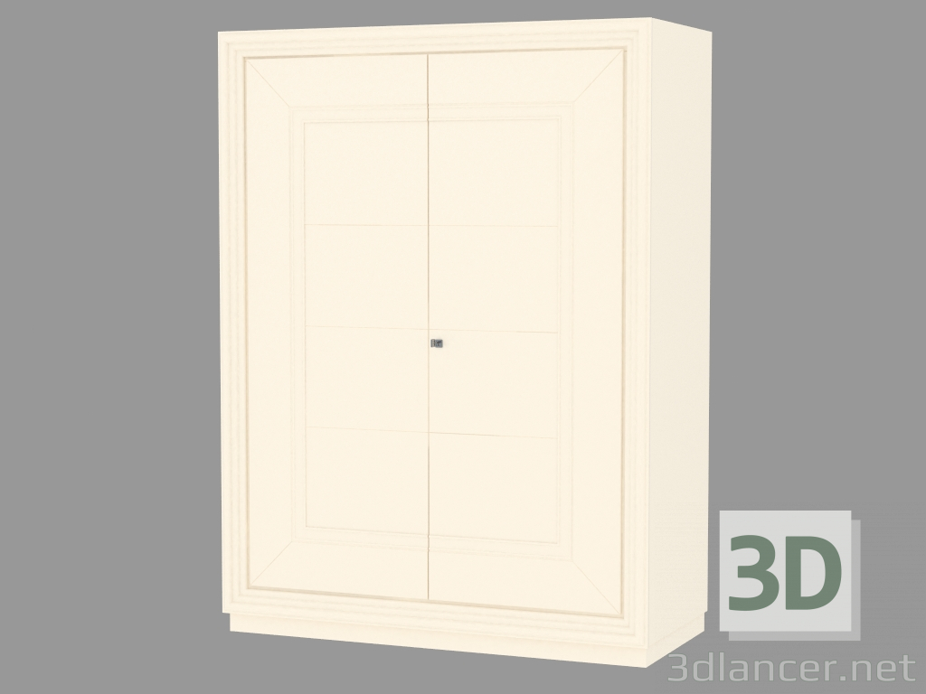 3d модель Шкаф 2-х дверный на цокольном основании (без рисунка) – превью