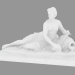 modèle 3D Sculpture en marbre Arethuse - preview