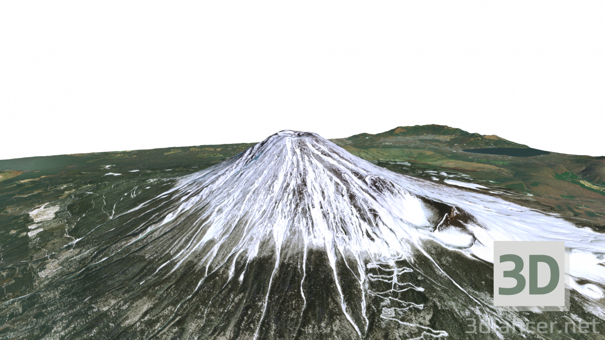 3d Fuji volcano 3D model / 3D модель вулкана Фудзіяма модель купити - зображення