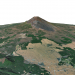 3d Fuji volcano 3D model/3D модель вулкана Фудзияма модель купить - ракурс