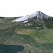 3d Fuji volcano 3D model/3D модель вулкана Фудзияма модель купить - ракурс