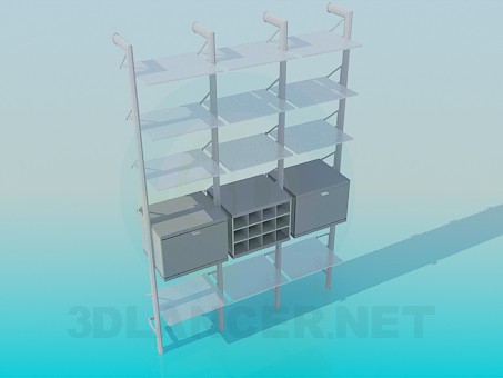 3D Modell Rack - Vorschau