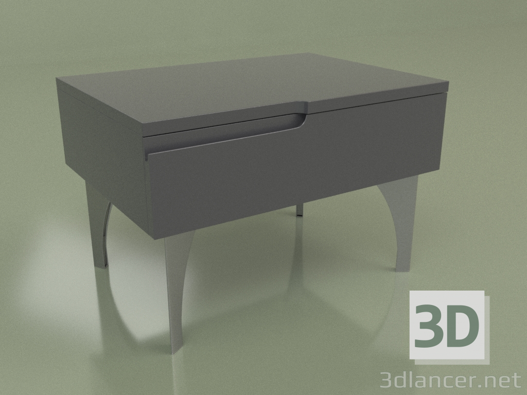 3d model Bedside table GL 200 (Anthracite) - preview