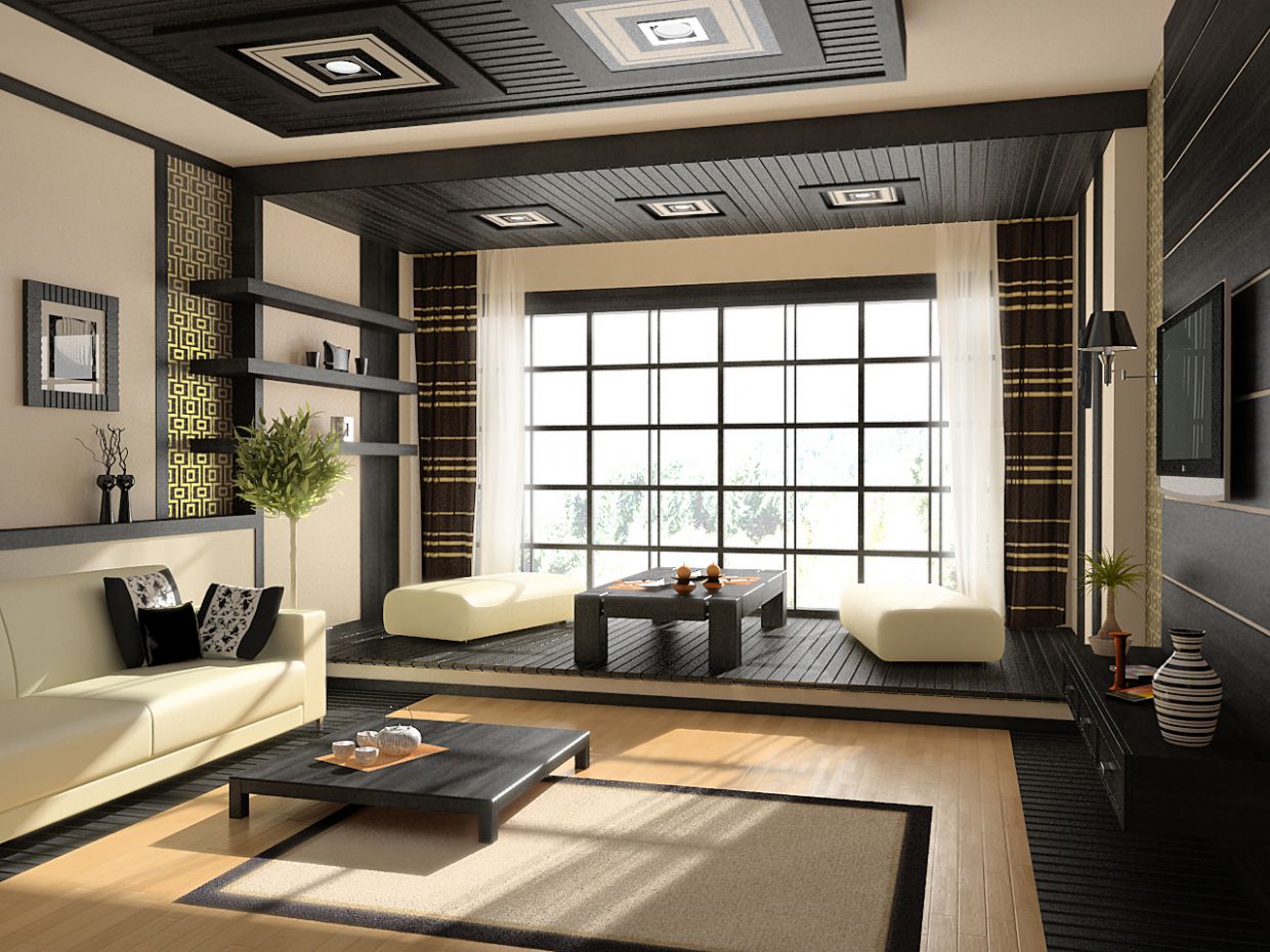 free japanese interior house colors