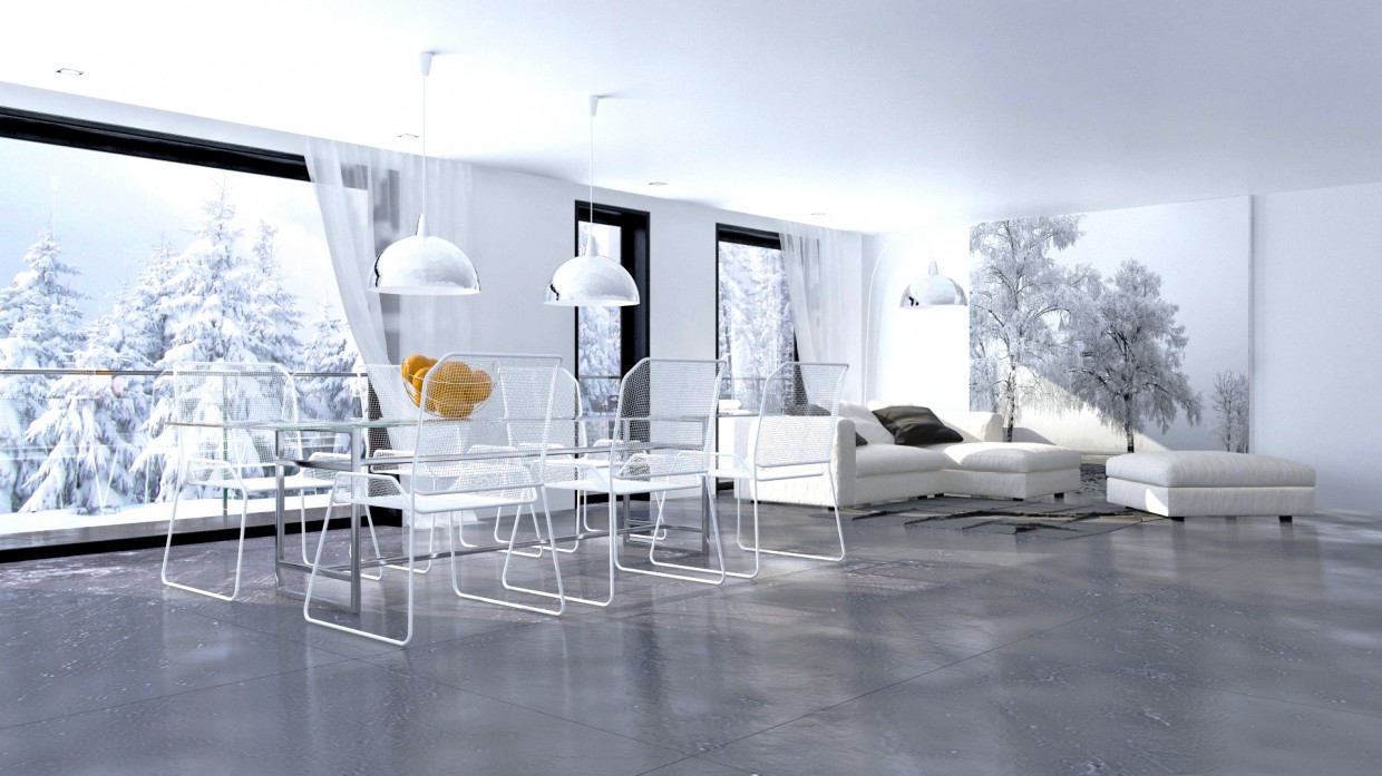 Large room in 3d max vray 3.0 image