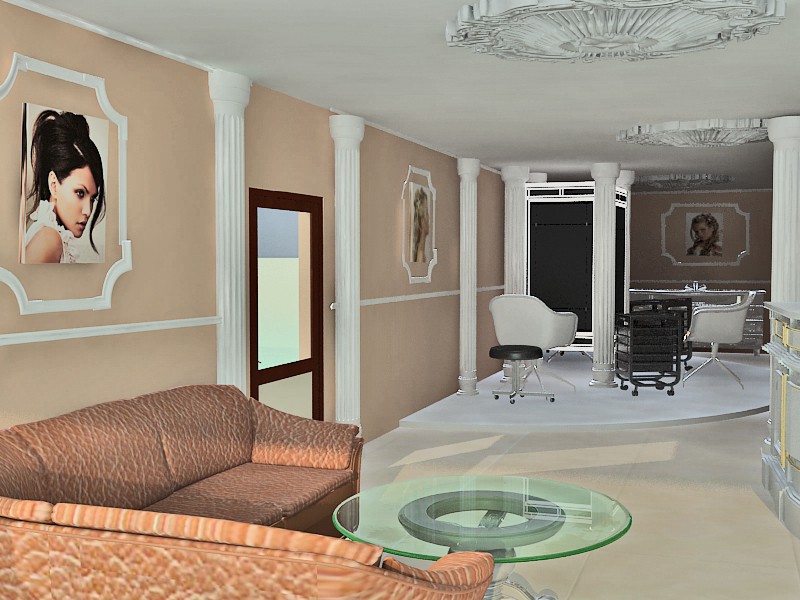 Bellezza interiore in 3d max vray immagine