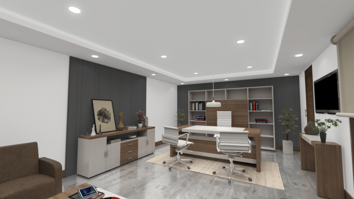 Executive Room in 3d max vray 3.0 image
