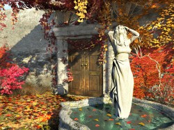 "The door in the fall," "The door leading into the autumn"