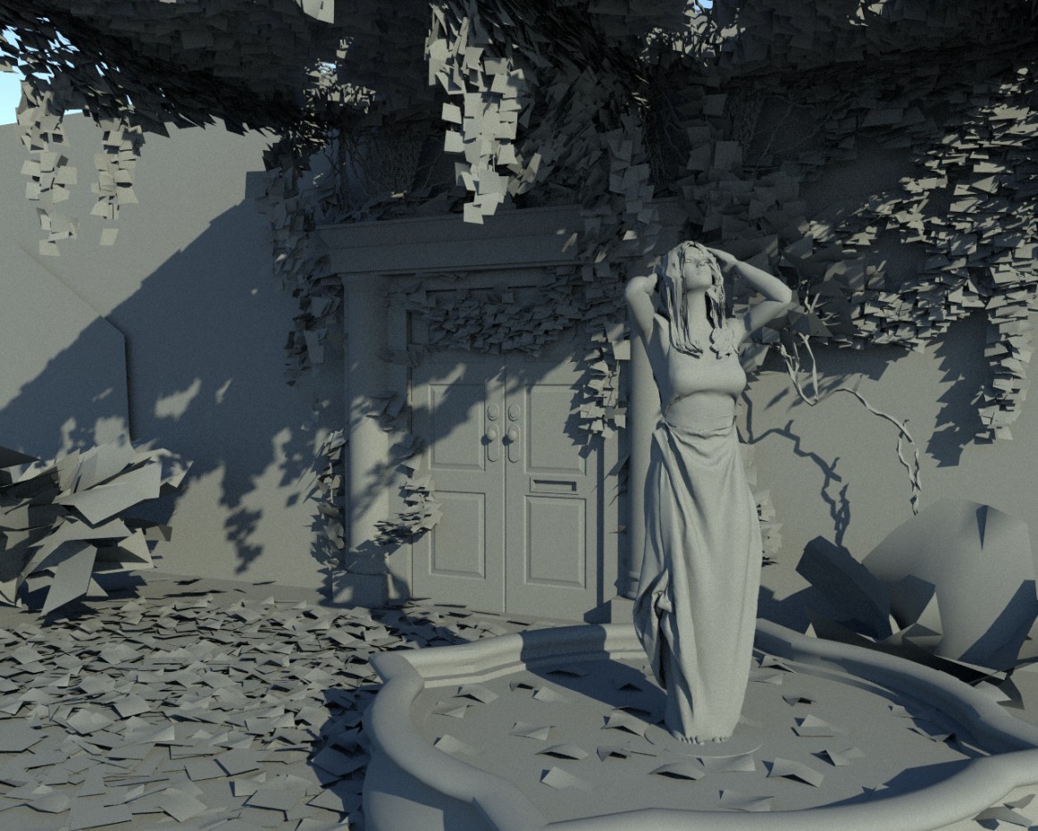 "Дверь в осень " "The door leading into the autumn " "Дверь в осень " "The door leading into the autumn " в Cinema 4d corona render изображение