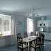 Kitchen-dining room in 3d max vray image