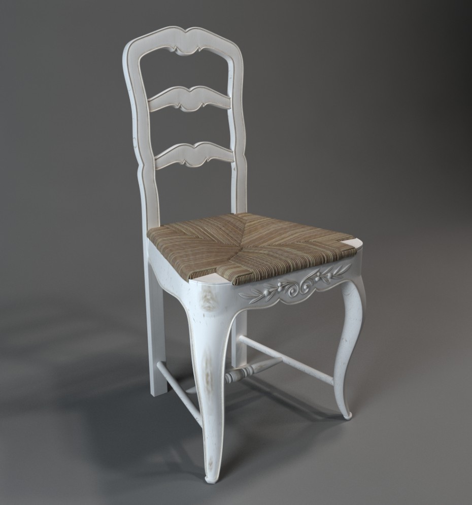 Sandalye in 3d max vray resim