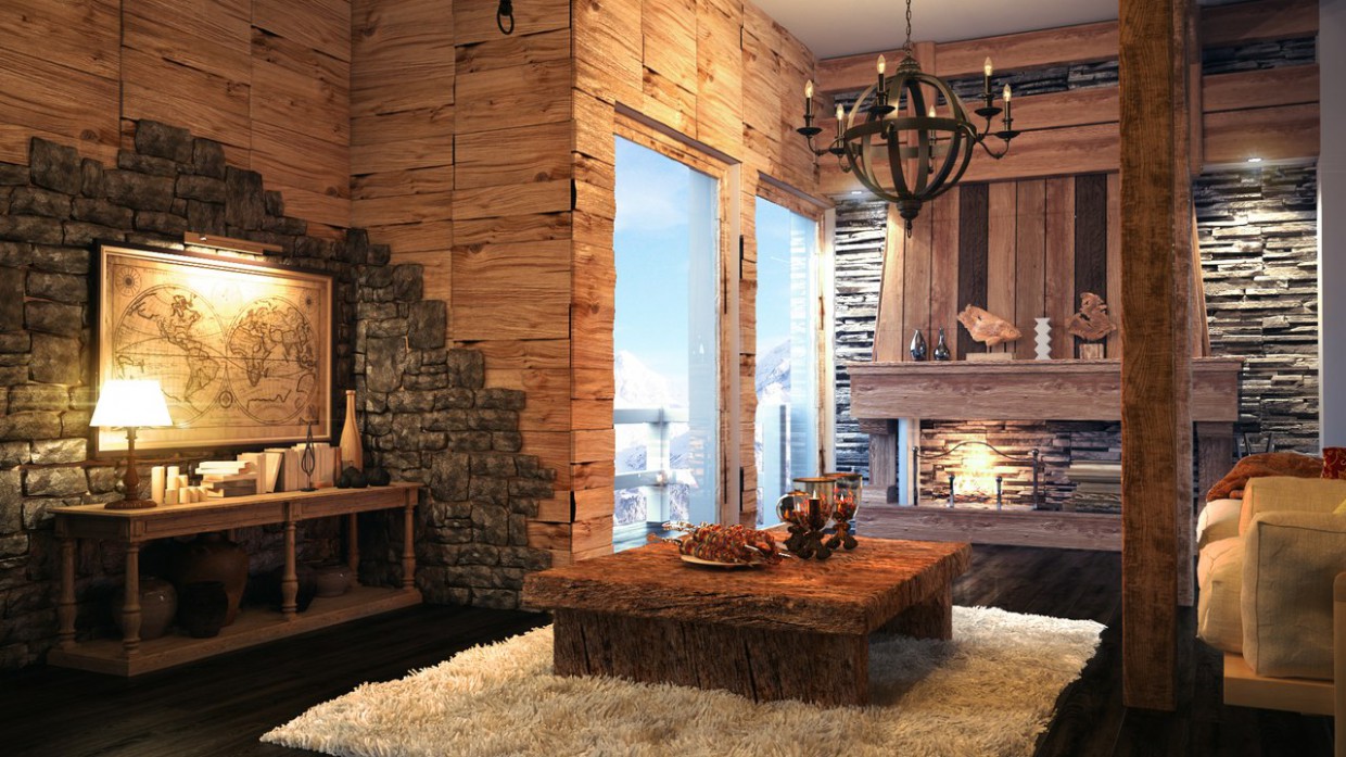 Fransa'da Evi in 3d max vray resim