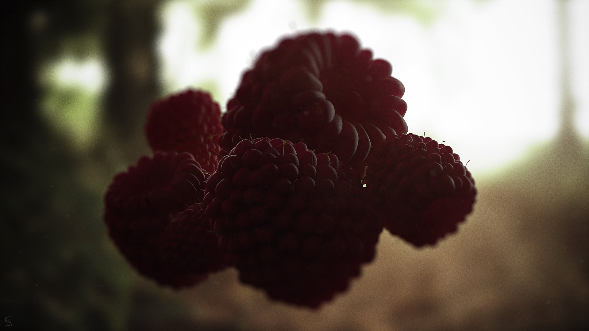 RASPBERRIES в 3d max vray 2.0 изображение