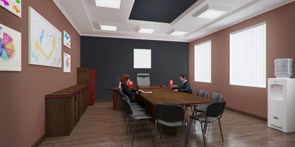 Design project of a water cooler for office Design project of a water cooler for office in 3d max vray image