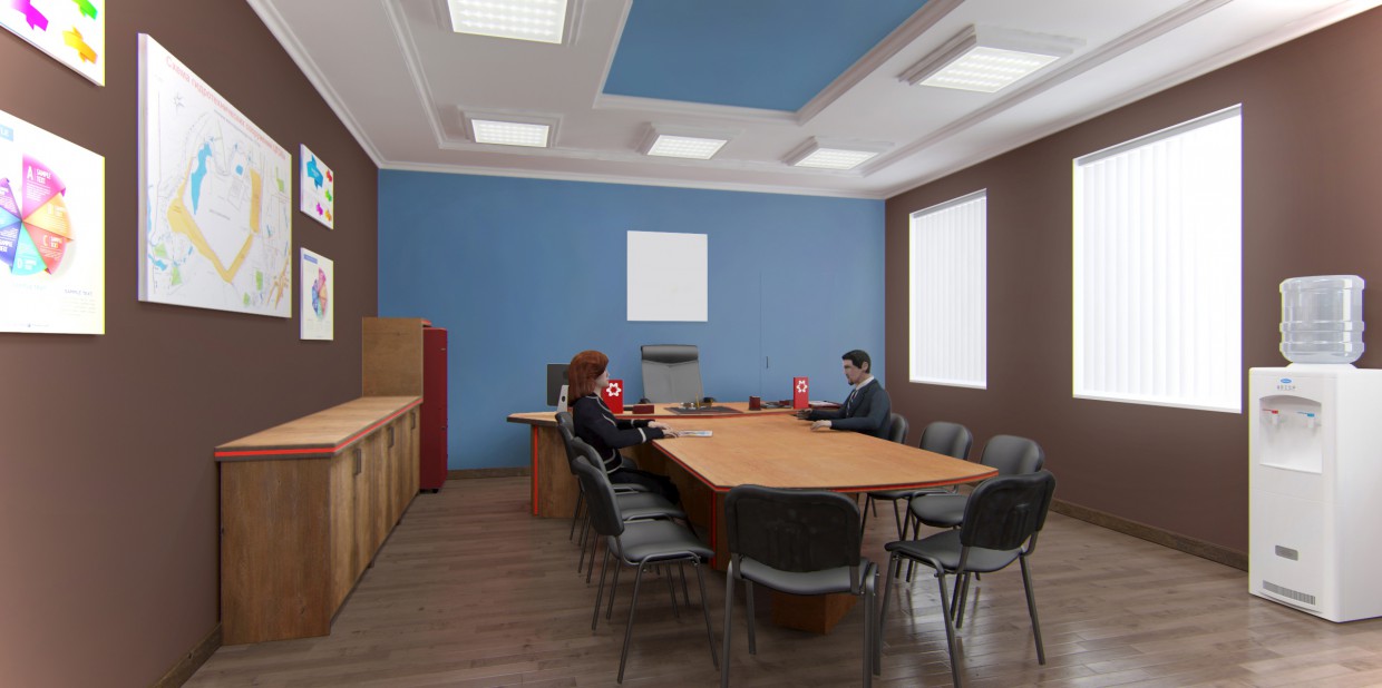 Design project of a water cooler for office Design project of a water cooler for office in 3d max vray image