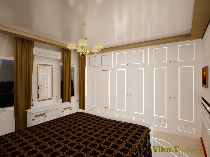 Cпальня Cпальня в 3d max vray изображение