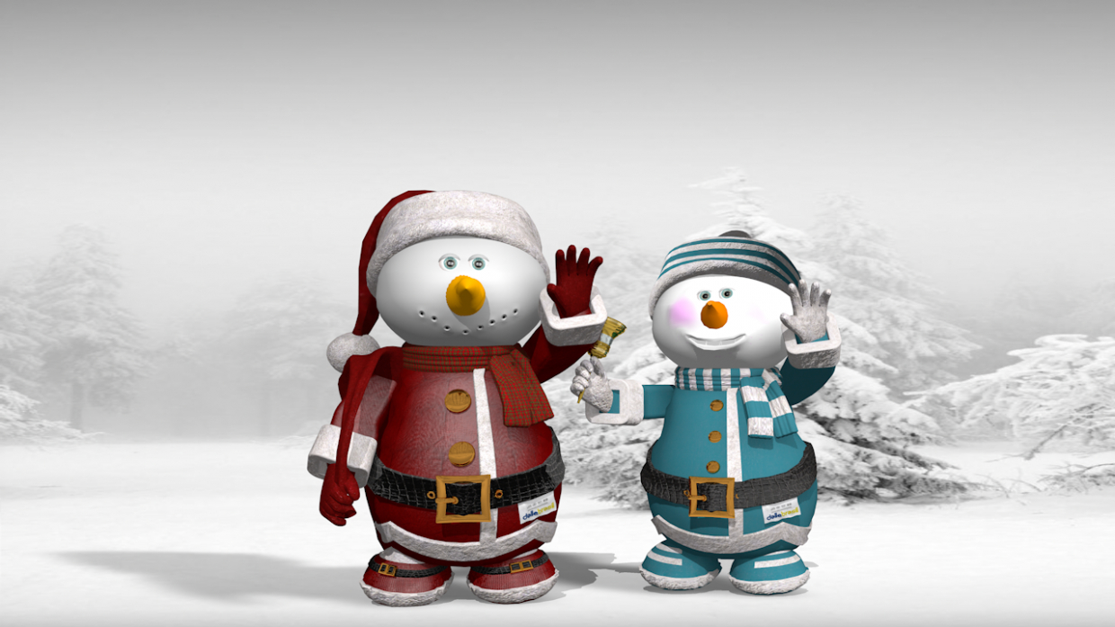 imagen de Navidad en Cinema 4d maxwell render