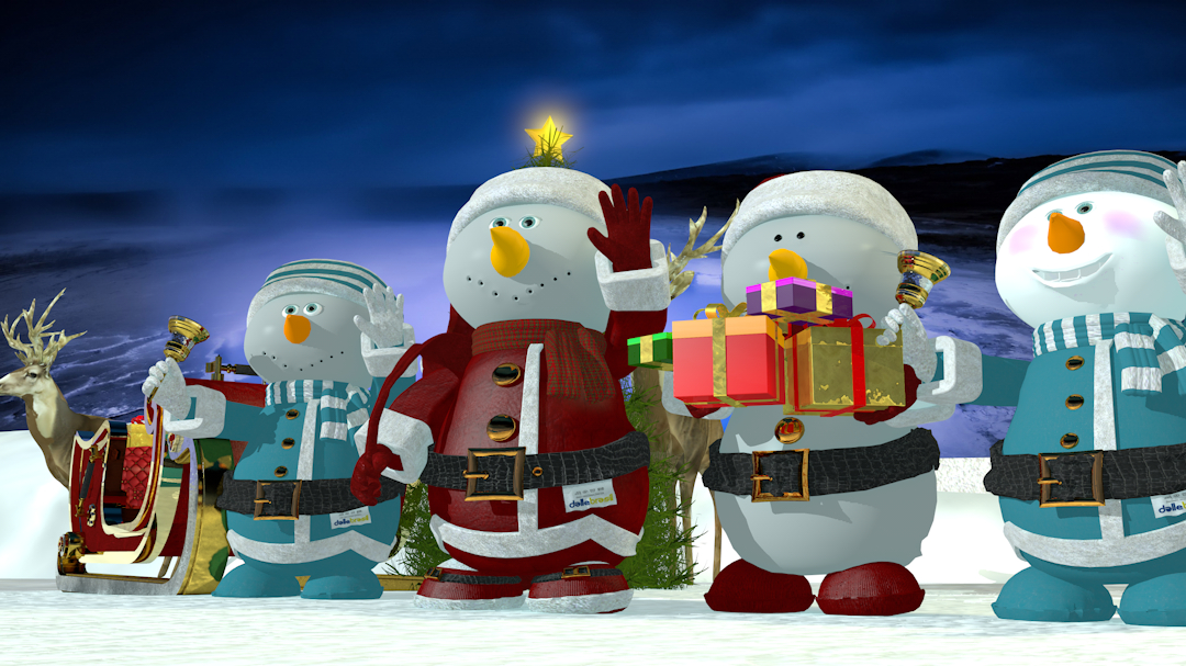 Christmas in Cinema 4d maxwell render image