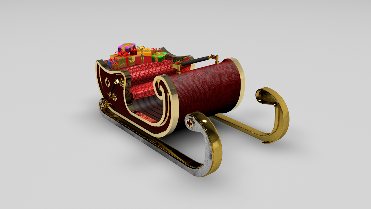 imagen de Navidad en Cinema 4d maxwell render