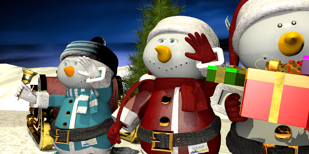 imagen de Navidad en Cinema 4d maxwell render