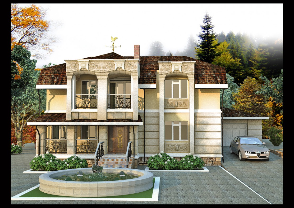 Edificio de viviendas en Feguren imagen de Edificio de viviendas en Feguren en 3d max vray